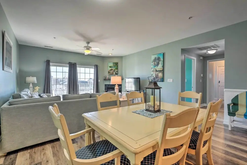 Balcony w/ Inlet View: Dtwn Ocean City Condo