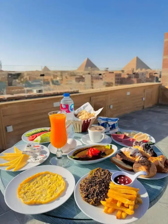 Pharaonic pyramids view