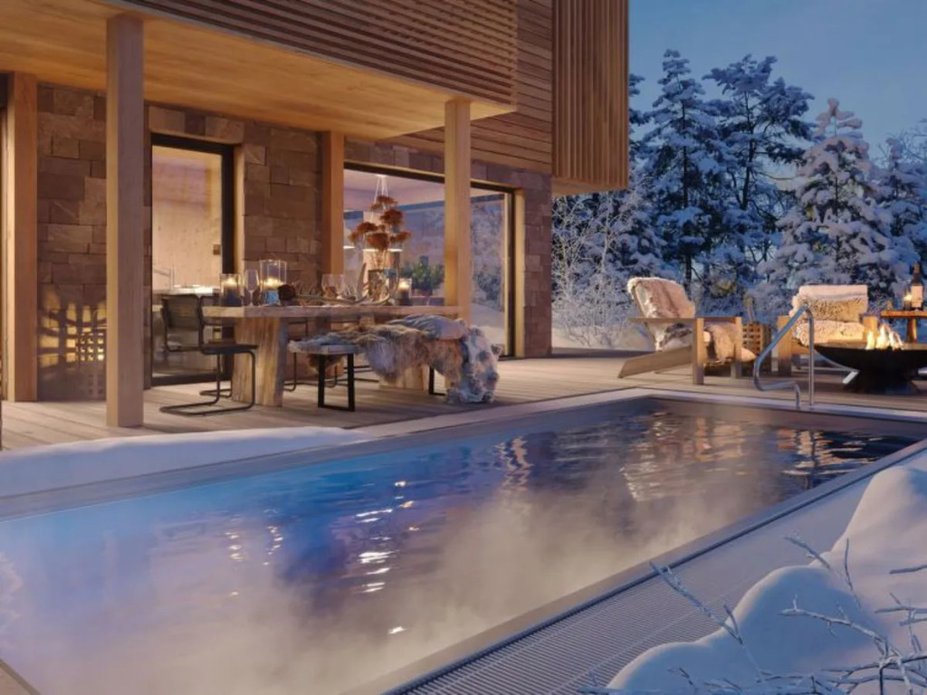 Garten Suite mit Pool und Sauna für 8 P