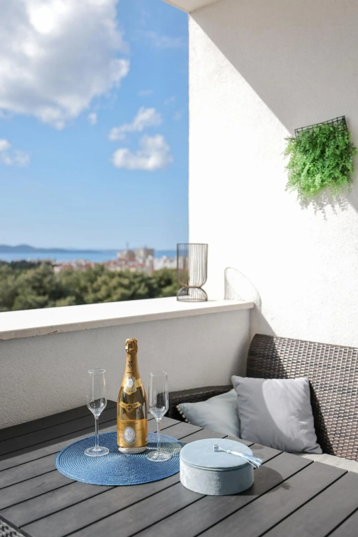 Stella Maris **** balcony, sea view, garage, BBQ