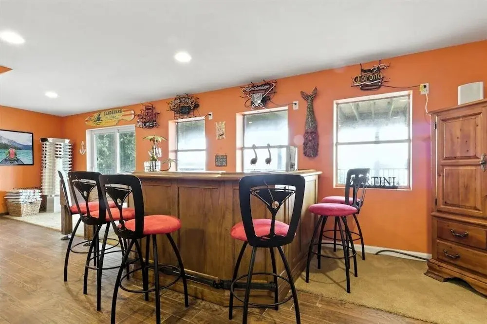 Lakefront Home w/ Double Deck, Slip, Firepit & Game Room