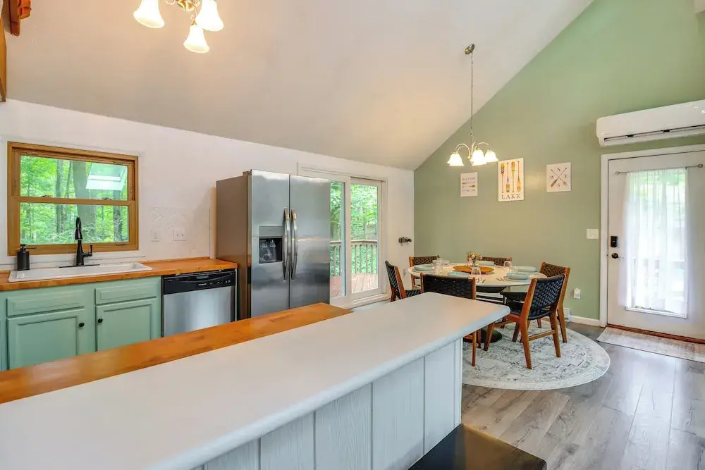 1 Mi to Lake, Golf & Ski Access: The Hideout Home!