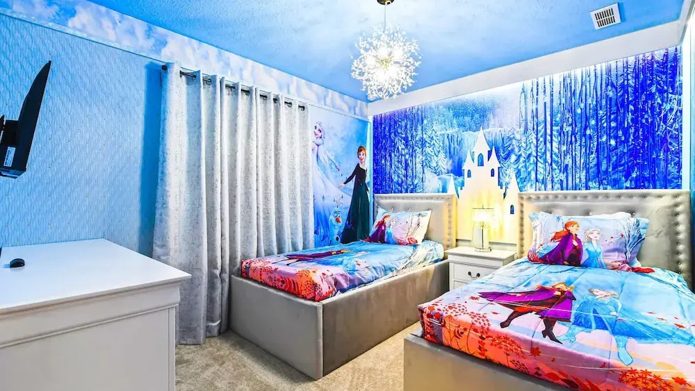 Mario Game Room Theater Loft w/ Pool Spa Disney