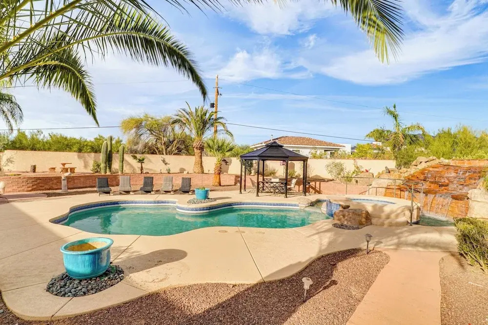 Resort-style Backyard & Pool: Luxe Tucson Home