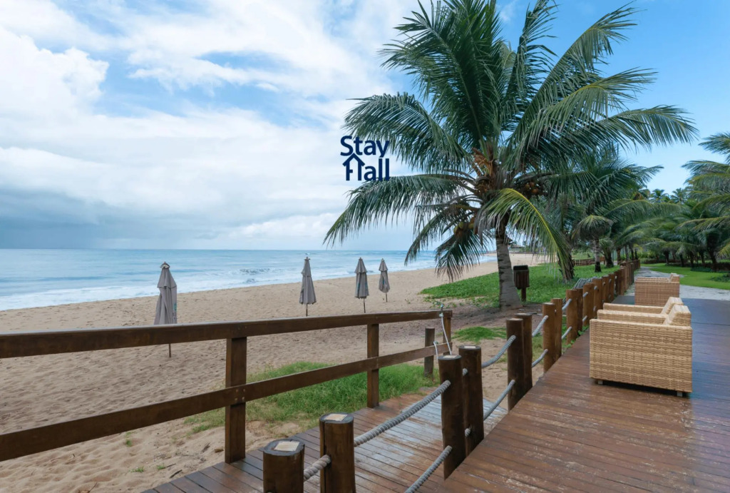 Flat Luxo-Beach Class-Piscina-Beira-Mar- SH042