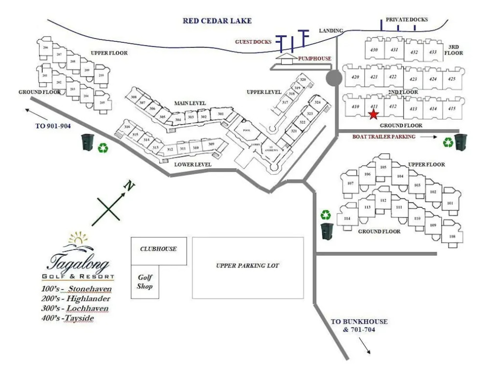 Unit 411b 1bd/ 1ba Efficiency Condo 1 Bedroom Condo by RedAwning