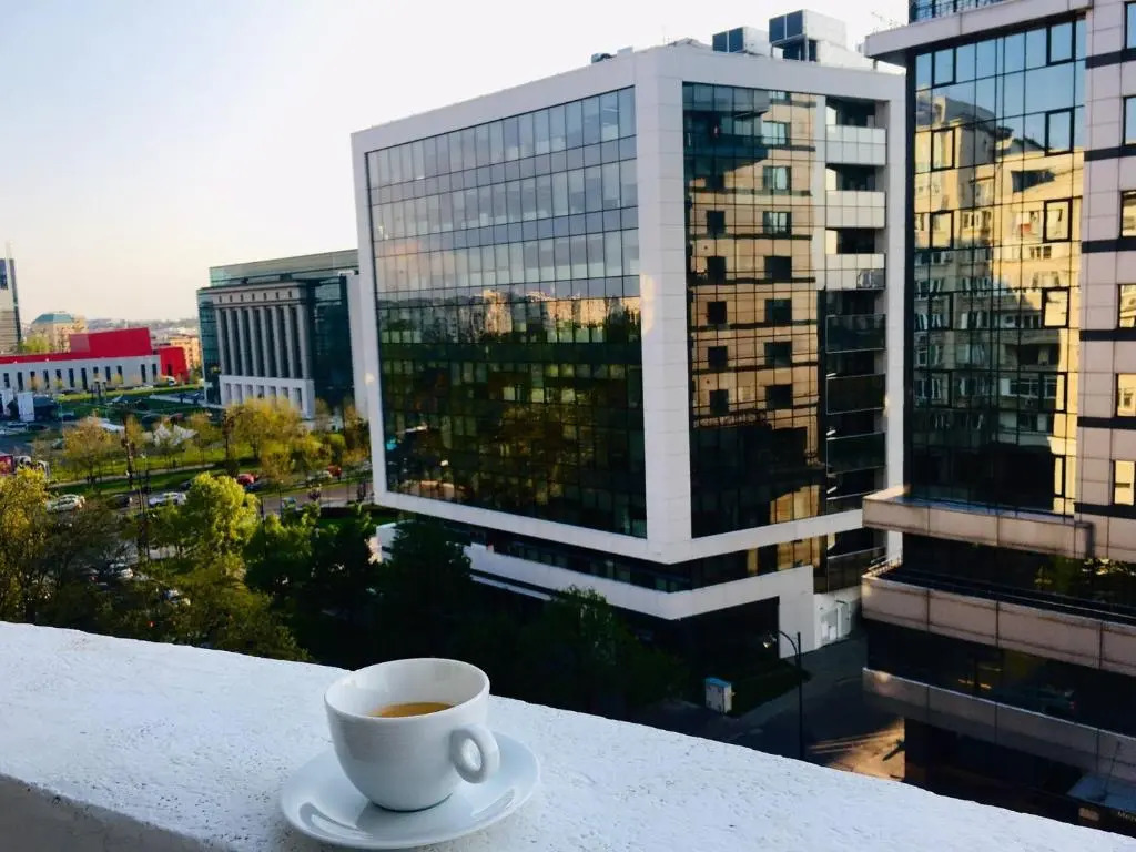 City Center Unirii Square Private rooms with City View - Shared Amenities