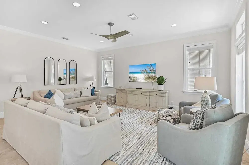 Walk to Seacrest Beach, Resort Pool Modern 3bdr Free Wheelin by Avantstay