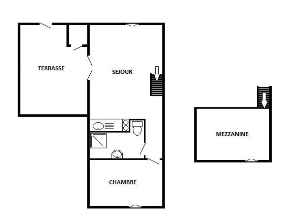 Villa T2 avec mezzanine, terrasse, parking privé, proche commerces et plage, calme, 6 couchages - FR-1-81-91