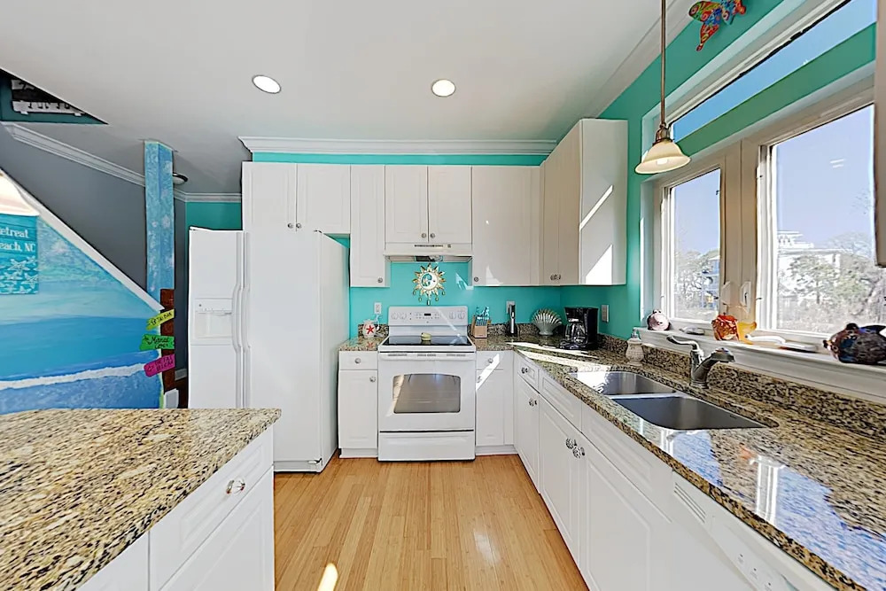 New Listing! Coastal Gem W/ Balconies, Near Beach 4 Bedroom Duplex