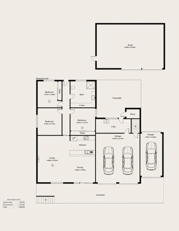 Spacious 3-bed Ground Level Beachside Stay