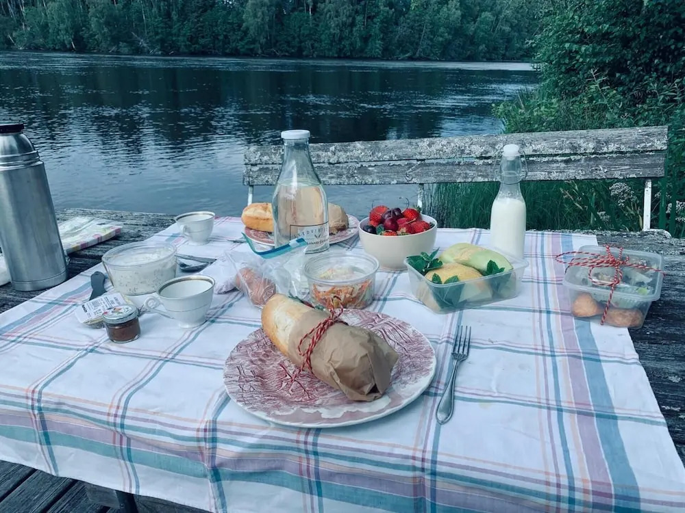 Liljekonvalj Cottage Overlooking the River Sauna