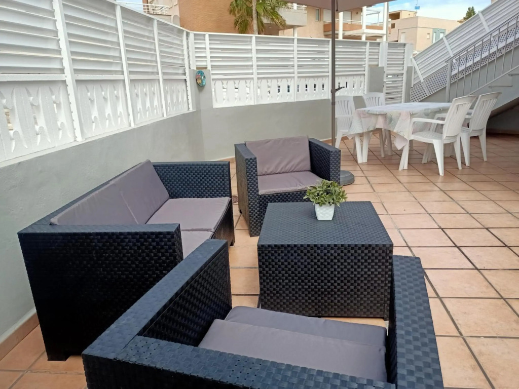 Gran Terraza cerca del mar.