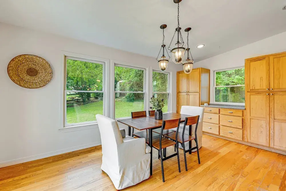 Porch, Yard & Creek Access: Spacious Sylva Home!