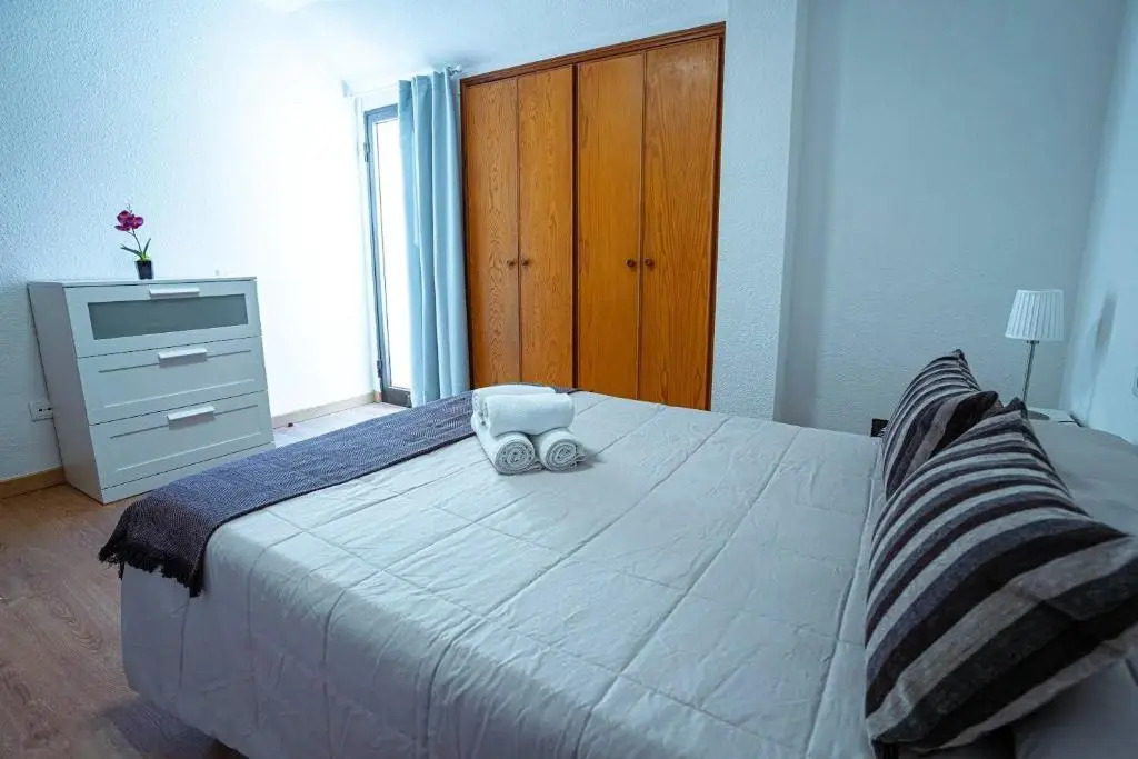 2 bedrooms appartement with city view shared pool and enclosed garden at Arona 1 km away from the beach