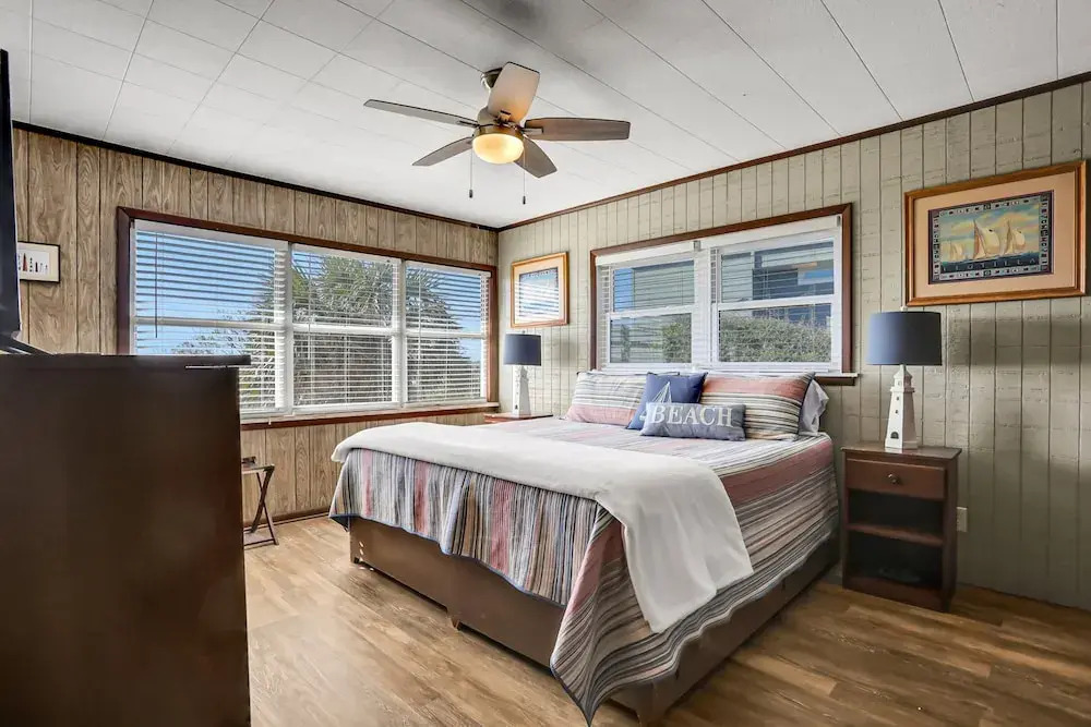 Updated Beachfront Home W/great Beach Views, gas Grill, Multiple Balconies, W/D
