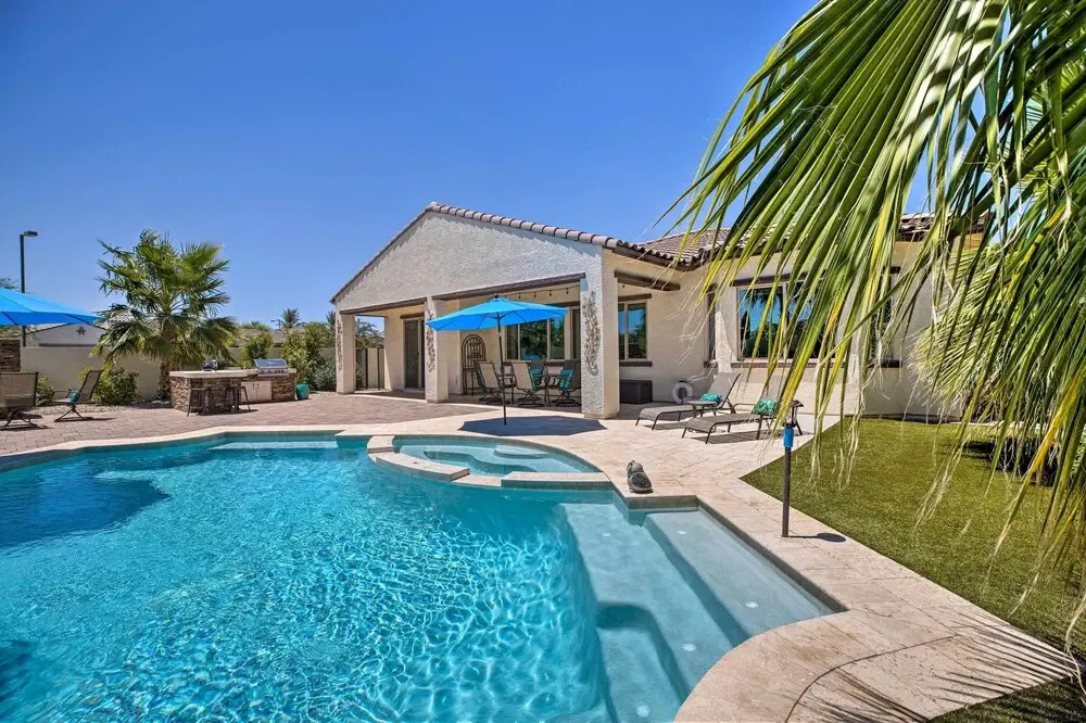 Modern Azure Home w/ Beautiful Patio, Pool & Spa!