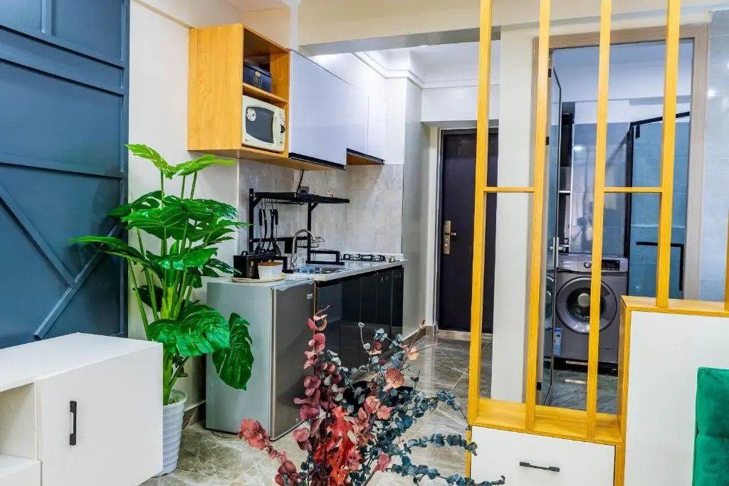 classy studio apartment in kilimani with fully equipped gym and balcony which breathtaking city views