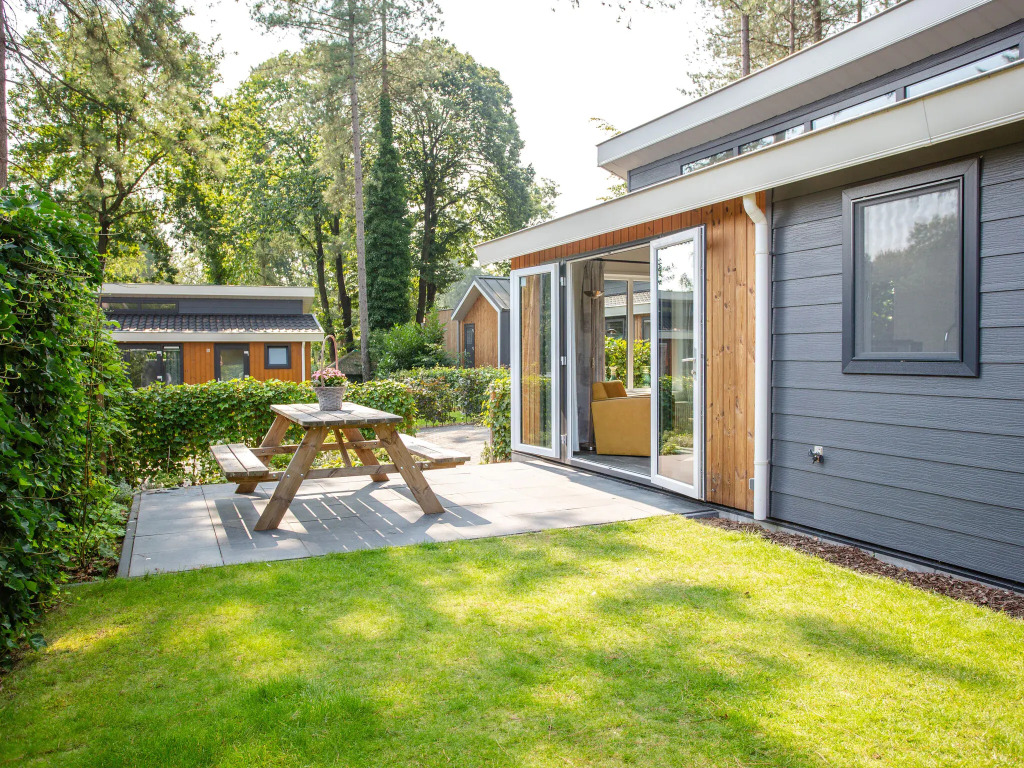 Modern house with roof, located in a holiday park in Rhenen