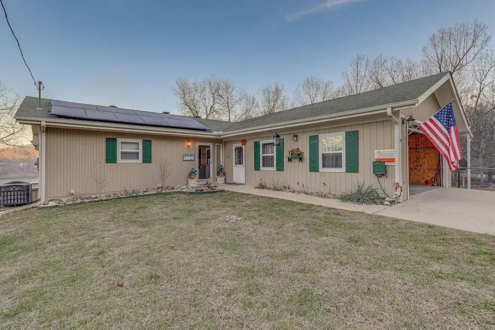 Waterfront Cherokee Village Home w/ Private Dock