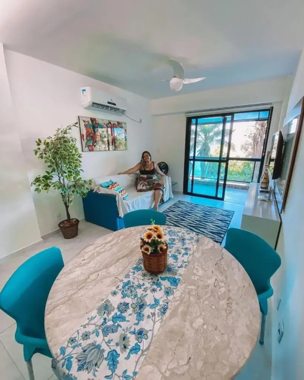 Apartamento no Porto Real Resort com vista para praia para 6 adultos e 4 adolescentes