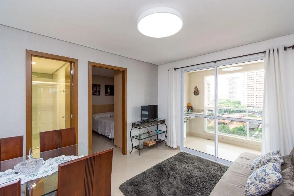 Apartamento aconchegante de 1 Quarto no Setor Bueno - Edifício The Expression - TH609