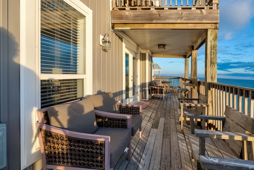 Strand Castle - Gulf Front! An Ideal Layout With Game Room, Small Private Pool, And Roof Top Crow's Nest! 4 Bedroom Home by RedAwning