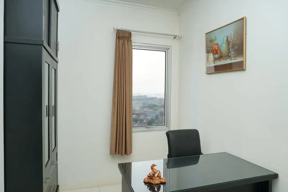 2BR Apartment Seaview with Workspace at Mediterania Marina Ancol