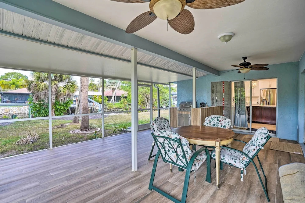 Pool Access & Beach Gear! Canalfront Naples Home