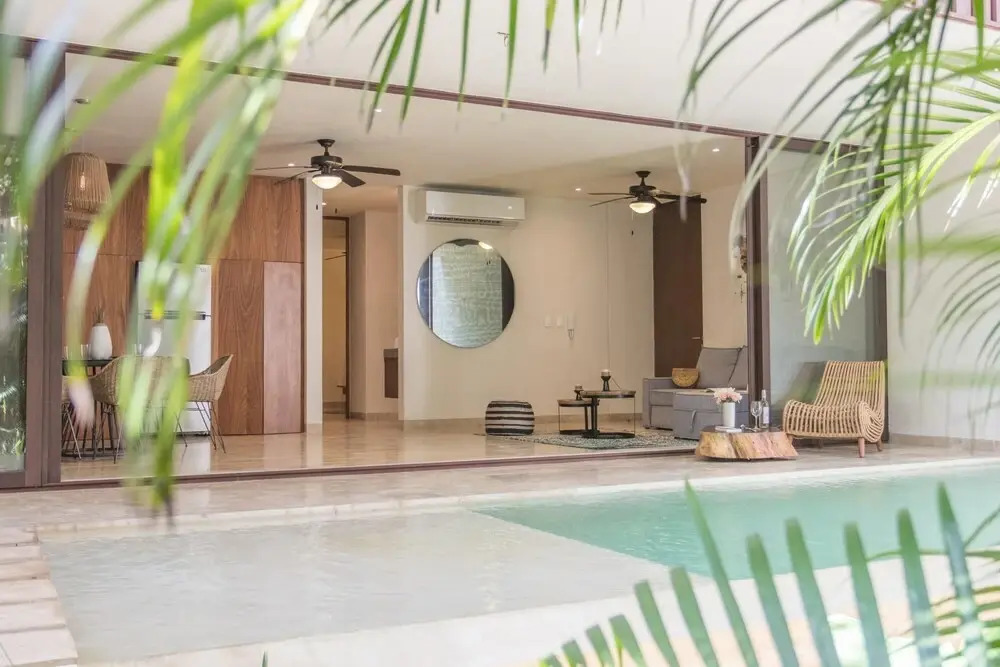 Luxurious Lovely 2BR Apartment Luum Zama Private Pool Garden Terrace Nice Amenities