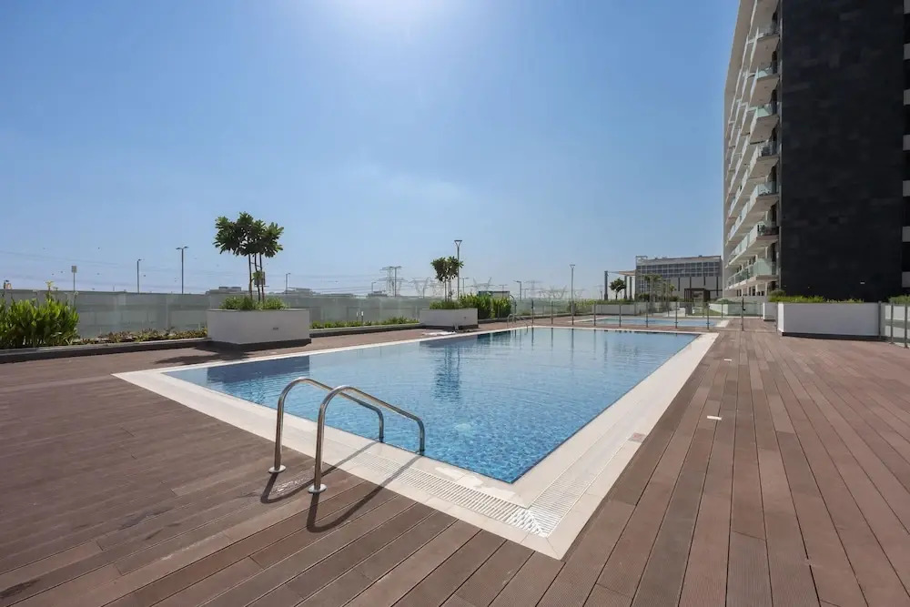 Homey Studio Apartment Perfect for 2 at Azizi Riviera 46
