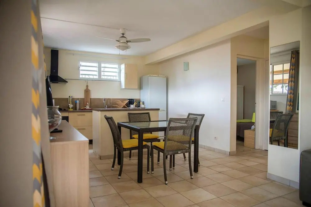 Apartment with 2 Bedrooms in Le Lamentin, with Wonderful Mountain View, Furnished Terrace And Wifi - 8 Km From the Beach