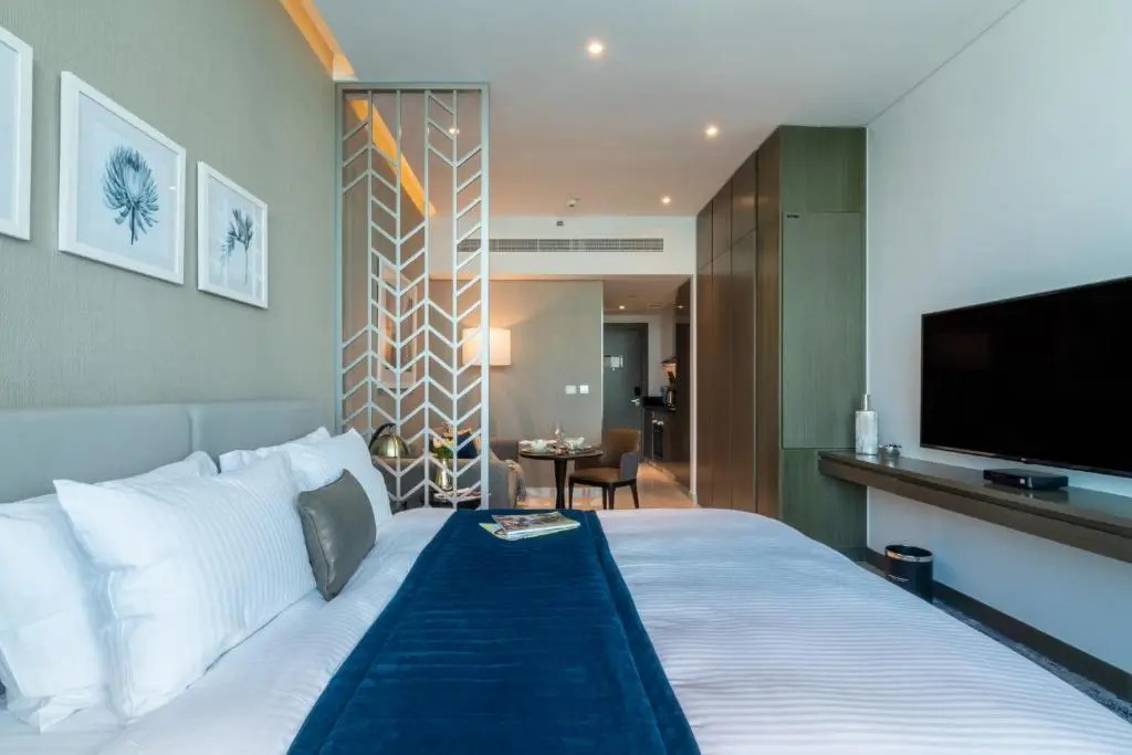 White Sage - Designer Studio with Canal View & Largest Balcony