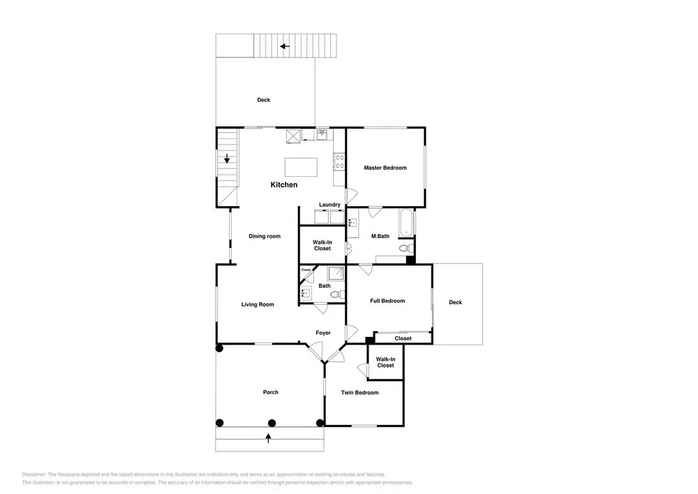 The Lime House W/ 2 Kitchens & Large Fenced Yard 4 Bedroom Home