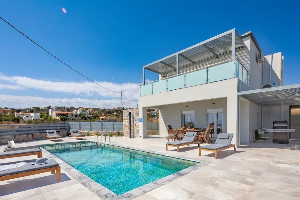 Giannas Panoramic Seaview Twin Villas with pool 1