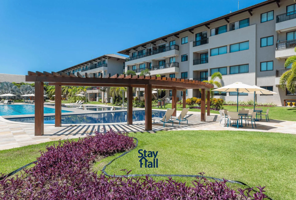 Flat Luxo-Beach Class-Piscina-Beira-Mar- SH042