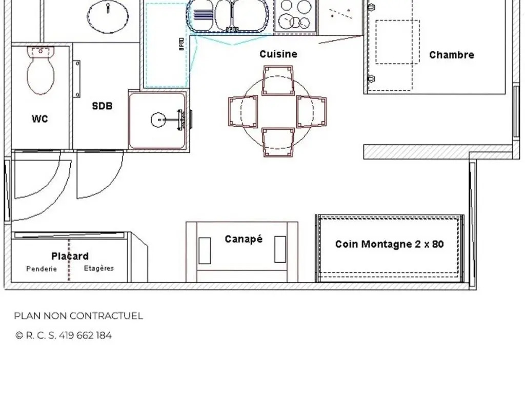 Appartement Les Menuires, 2 pièces, 4 personnes - FR-1-452-242