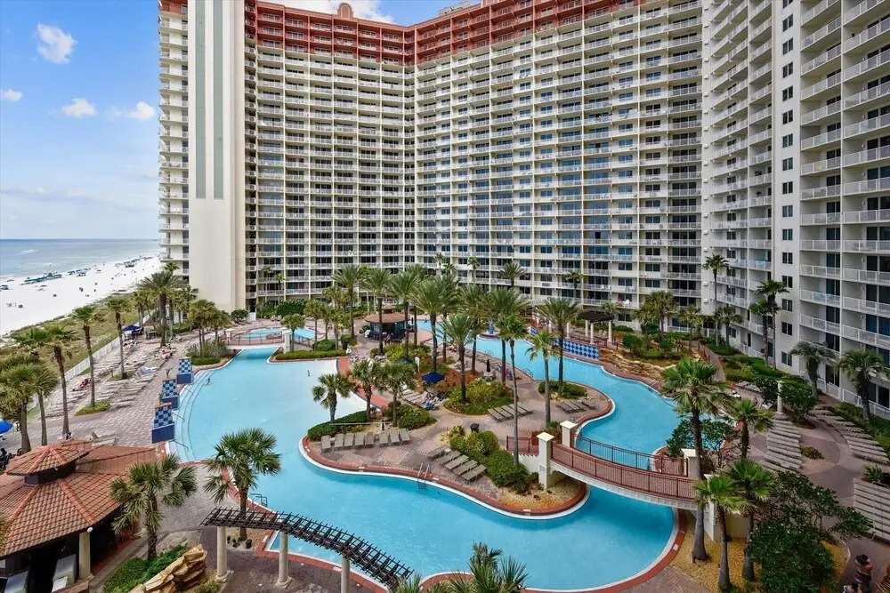 Shores Of Panama 630-1bd+bunks, Sleeps 6. Beach Front! Free Fun! Reserved Parking Space 1 Bedroom Condo by RedAwning