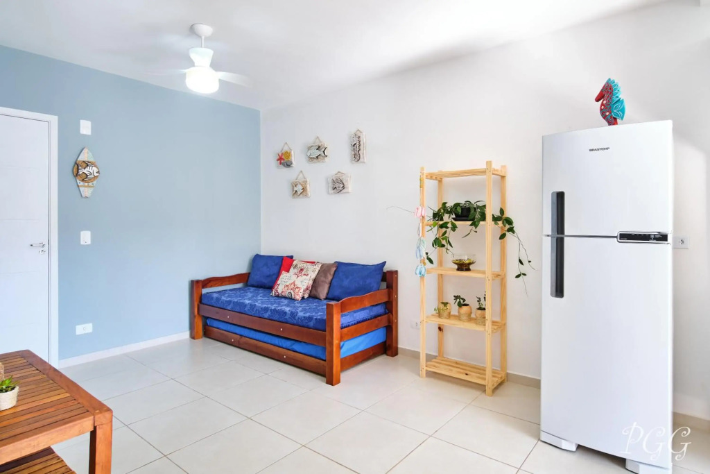 2 QUARTOS com Varanda Gourmet a 300m Praia Pereque Acu em Condomimio com PORTARIA 24h, ESTACIONAMENTO e Piscinas - Wi-Fi 300mbps