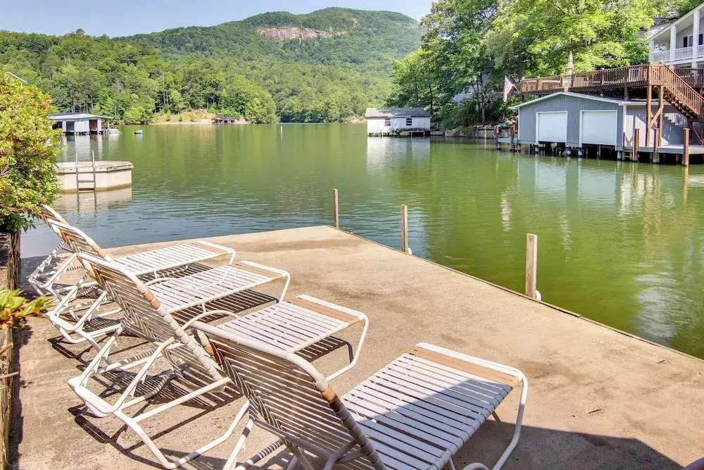 Lake Lure Getaway w/ Docks & Scenic Views!