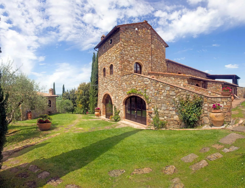 Typical Stone House Looking Banfi Wineries