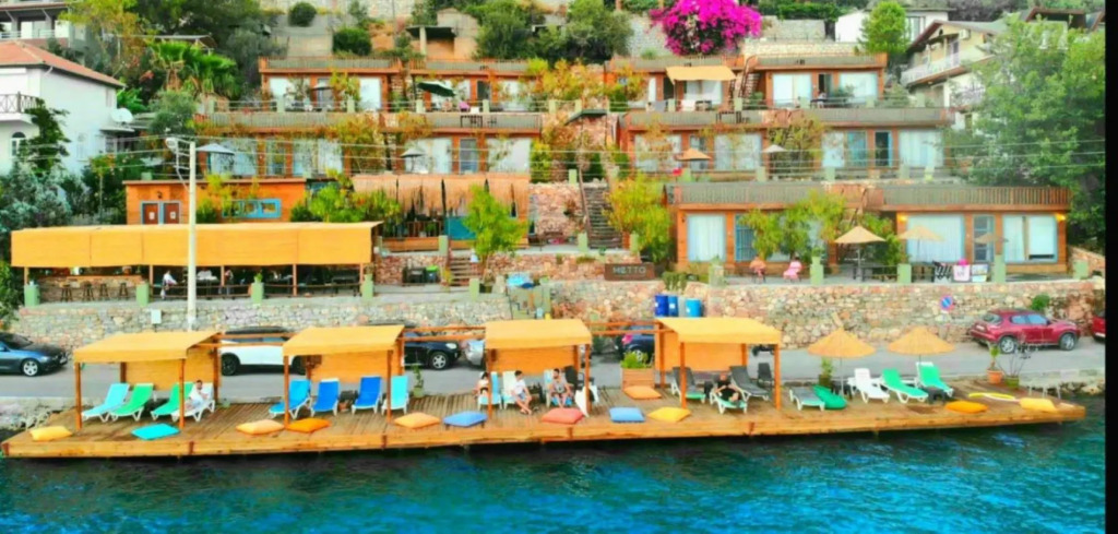 Bungalow with Pier, Terrace, View in Bozburun