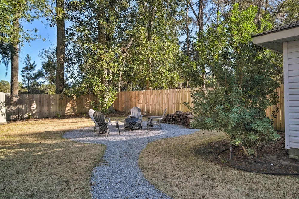 Fire Pit + Yard: Charming Port Royal Home