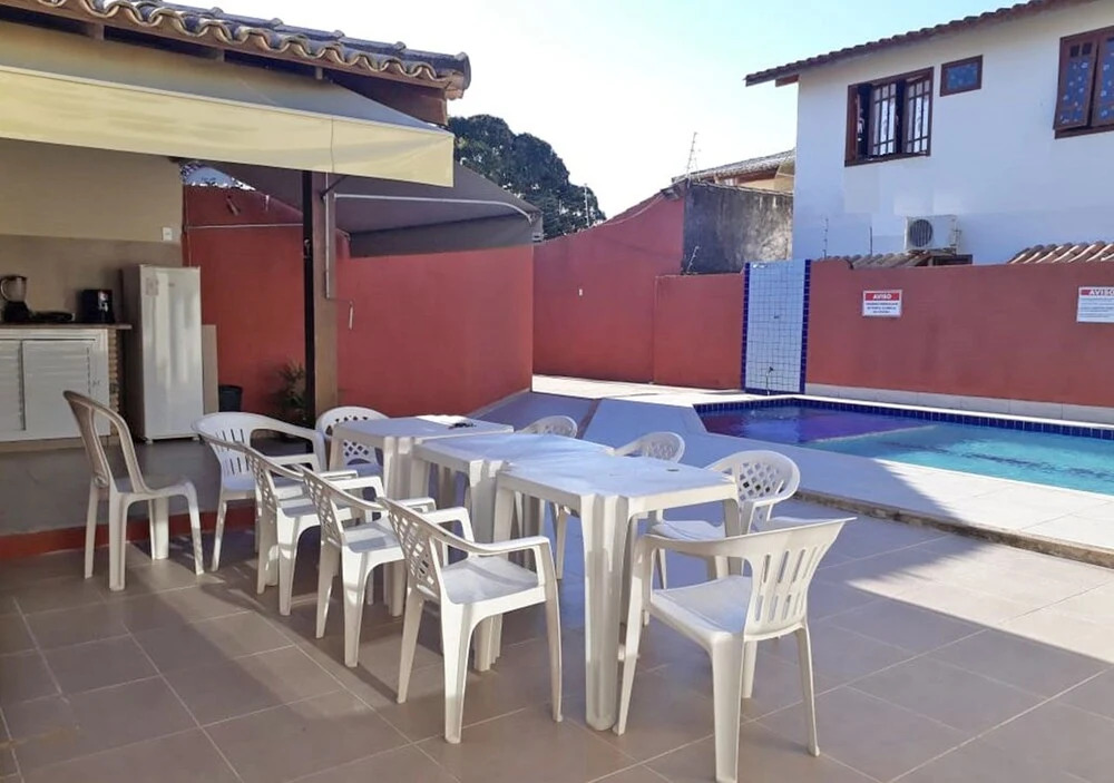 Casa com 4 quartos, piscina, churrasqueira na Praia de Mundaí