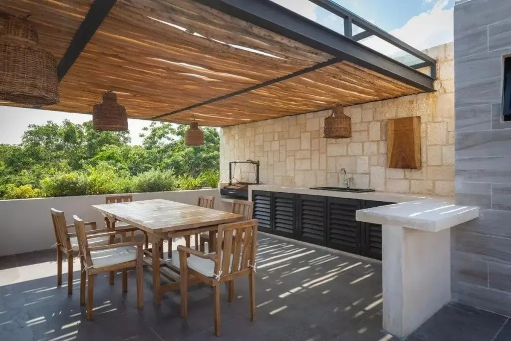 Cozy 1Bbrm +Garden and Private Pool Aldea Zama