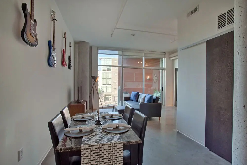 Industrial Chic Condo with Balcony