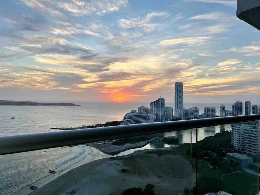 Apartment Cartagena Castillogrande Beach Front 2 Bedrooms, 2 Bathrooms, Balcony
