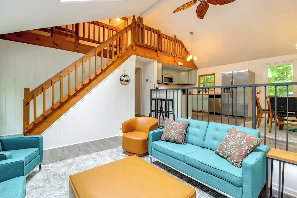 1 Mi to Lake, Golf & Ski Access: The Hideout Home!