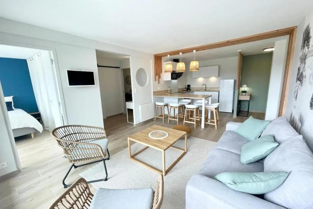 T3 Neuf Archi Cocooning Terrasse Face a la Mer