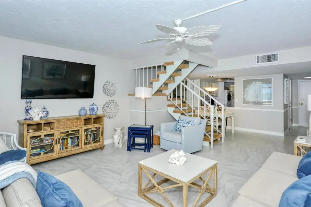 LaPlaya 108B Dream views of the Gulf from your private balcony or screened lanai just steps from the beach